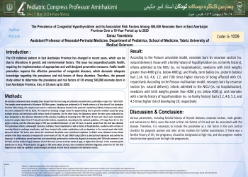 The Prevalence of Congenital Hypothyroidism and its Associated Risk Factors Among 500,000 Neonates Born in East Azerbaijan Province Over a 10-Year Period up to 2020 