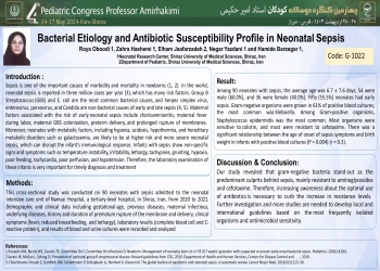 Bacterial Etiology and Antibiotic Susceptibility Profile in Neonatal Sepsis