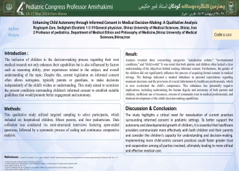 Enhancing Child Autonomy through Informed Consent in Medical Decision-Making: A Qualitative Analysis