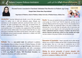 Parental Factors Associated to Functional Abdominal Pain Disorders in Pediatric Age Group: a Case-Control Study